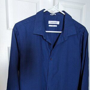 Calvin Klein Men's Blue Dress shirt Size Large